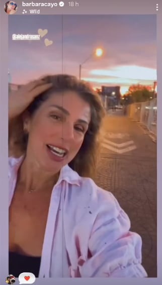 Bárbara Cayo llega al Estadio Nacional y muestra que estuvo en el backstage previo al concierto de Alejandro Sanz.