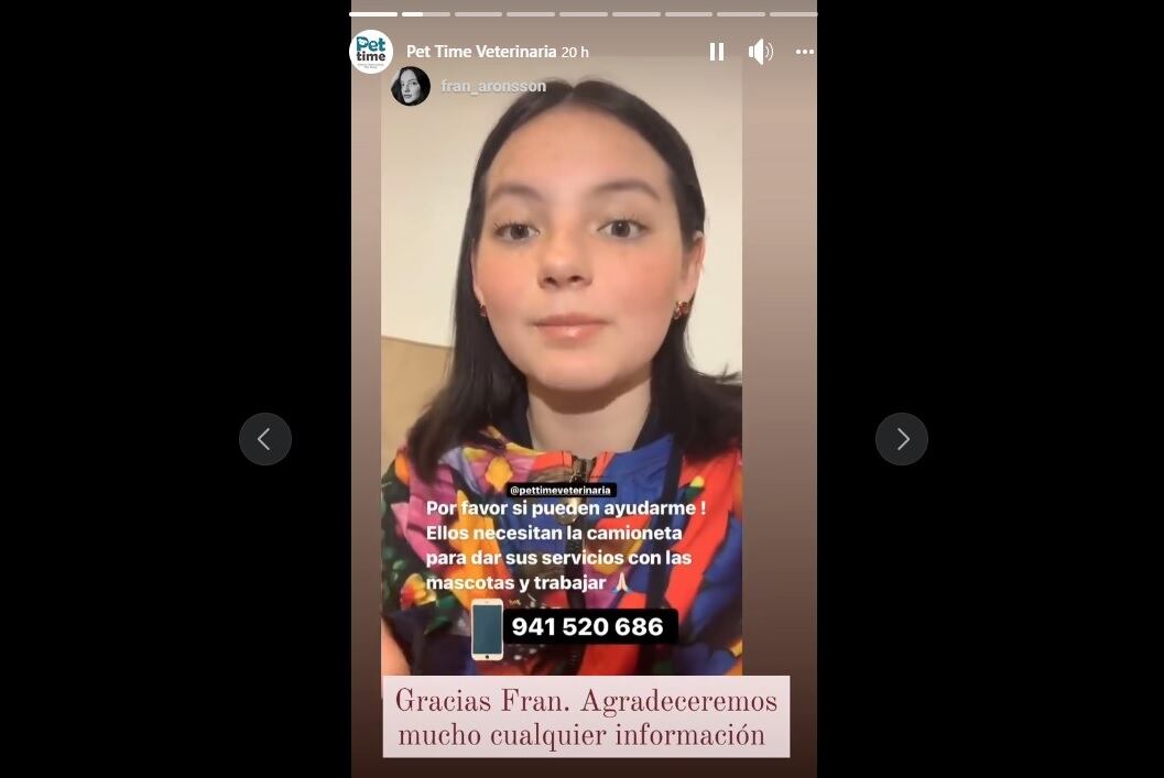 Camioneta Van fue robada en Surco y la última vez que la vieron fue en Chorrillos. Actriz Francisca Aronsson pidió a sus seguidores avisar a los propietarios si es que ven el vehículo. | Foto: Facebook