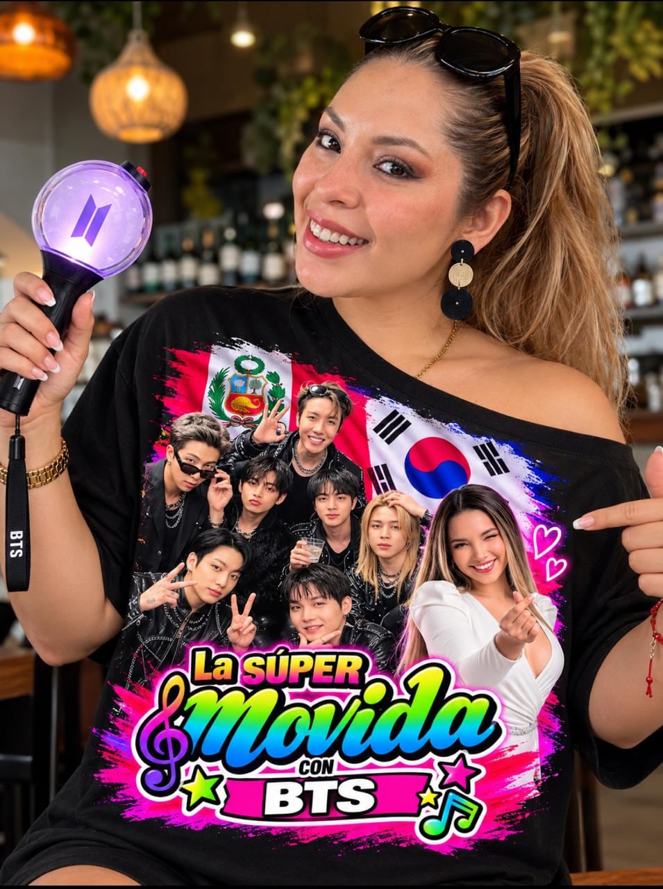 La cantante Lizet Soto es una 'army de corazón'. Foto: Redes sociales
