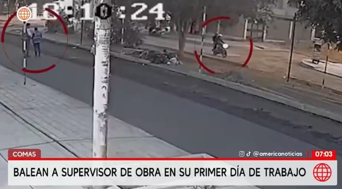 Cámaras registraron el ataque contra supervisor.