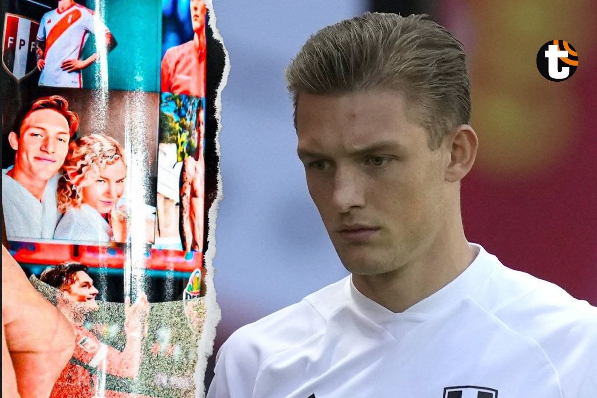 La canilleras especiales de Oliver Sonne con emotivas fotos que no pudo estrenar (Foto: Alex Melgarejo)