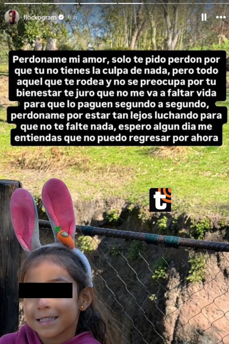 Mensaje de Youna a su hija.