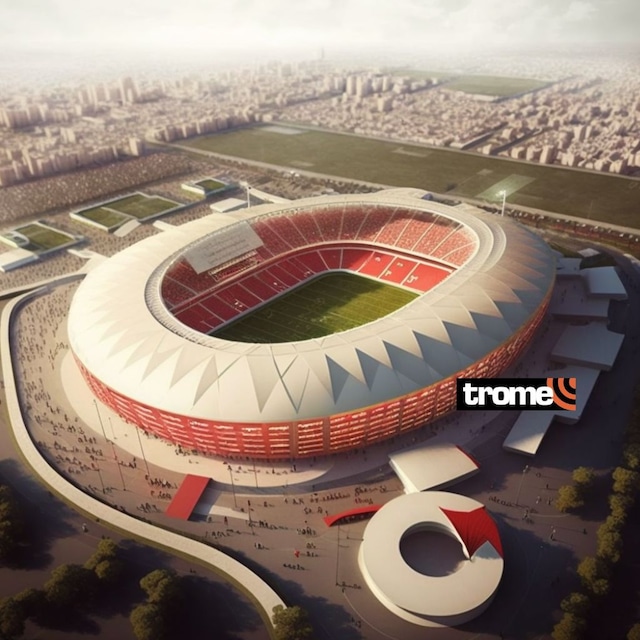 Así lucirían los estadios en Perú si se realizara un Mundial de Futbol en el país, según la Inteligencia artificial (Foto: Trome)