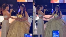 ¡Emotivo momento! Karen Dejo sorprende a su hija cantándole en sus 15 años