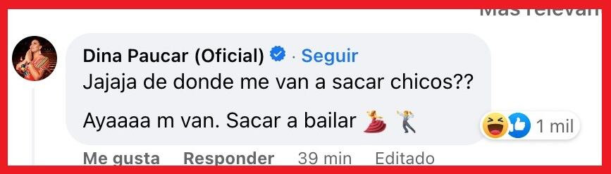 Manifestante confunde a Dina Boluarte con Dina Páucar y cantante se pronuncia. (Foto: Facebook).