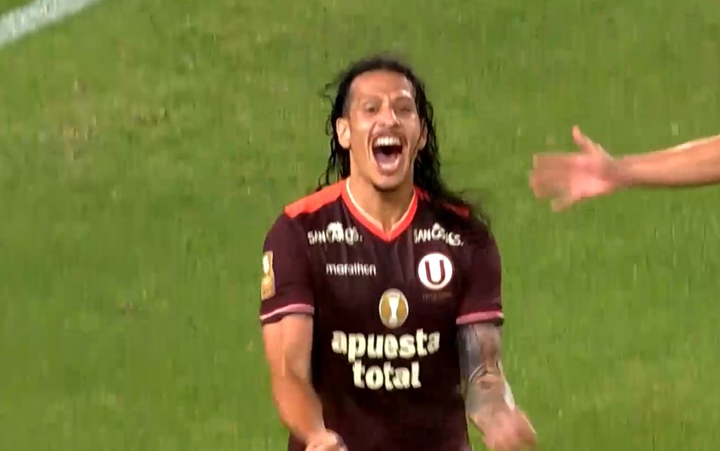 William Riveros marcó su primer gol del campeonato, en el Universitario- Sport Boys. (Captura Gol Perú)