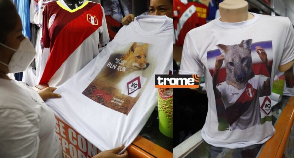 Comerciantes sacan diversos artículos alusivos a Run Run y diseños de zorritos. (Eduardo Cavero / Trome)