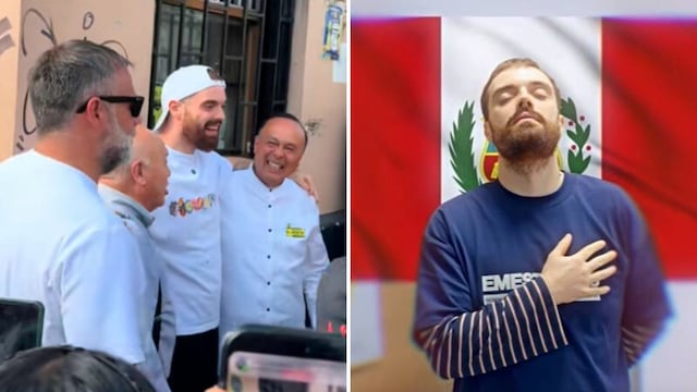 ¡Ibai Llanos llegó al Perú! Cumple su promesa y prueba el pan con chicharrón en Lima - Clone