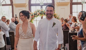 Giacomo Bocchio se casó por civil con su novia Brenda Dávila | VIDEO