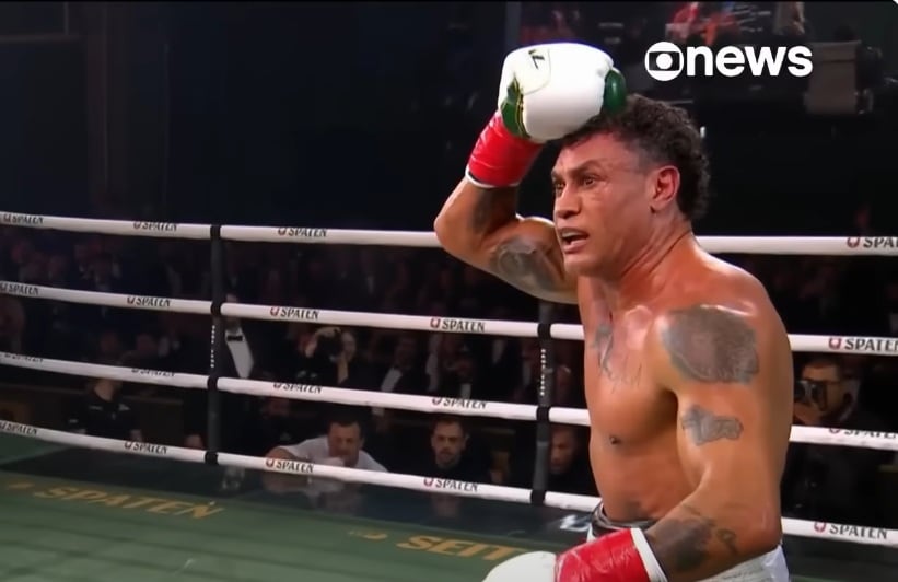 Popo Freitas se llevó la victoria sobre Wanderlei Silva y acusó una serie de golpes ilegales. (Foto: Captura G1)