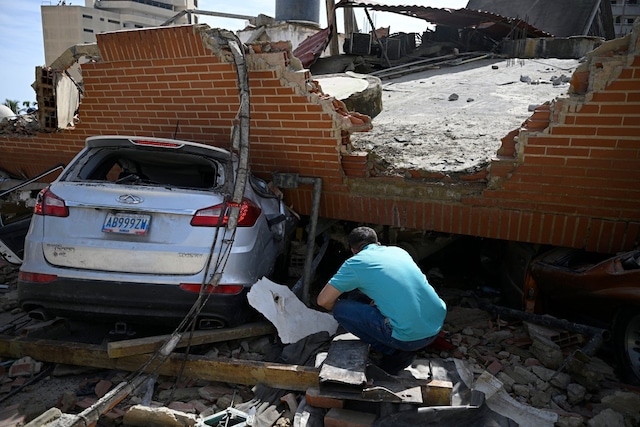 Imágenes del terremoto en Venezuela. Foto: Federico PARRA / AFP