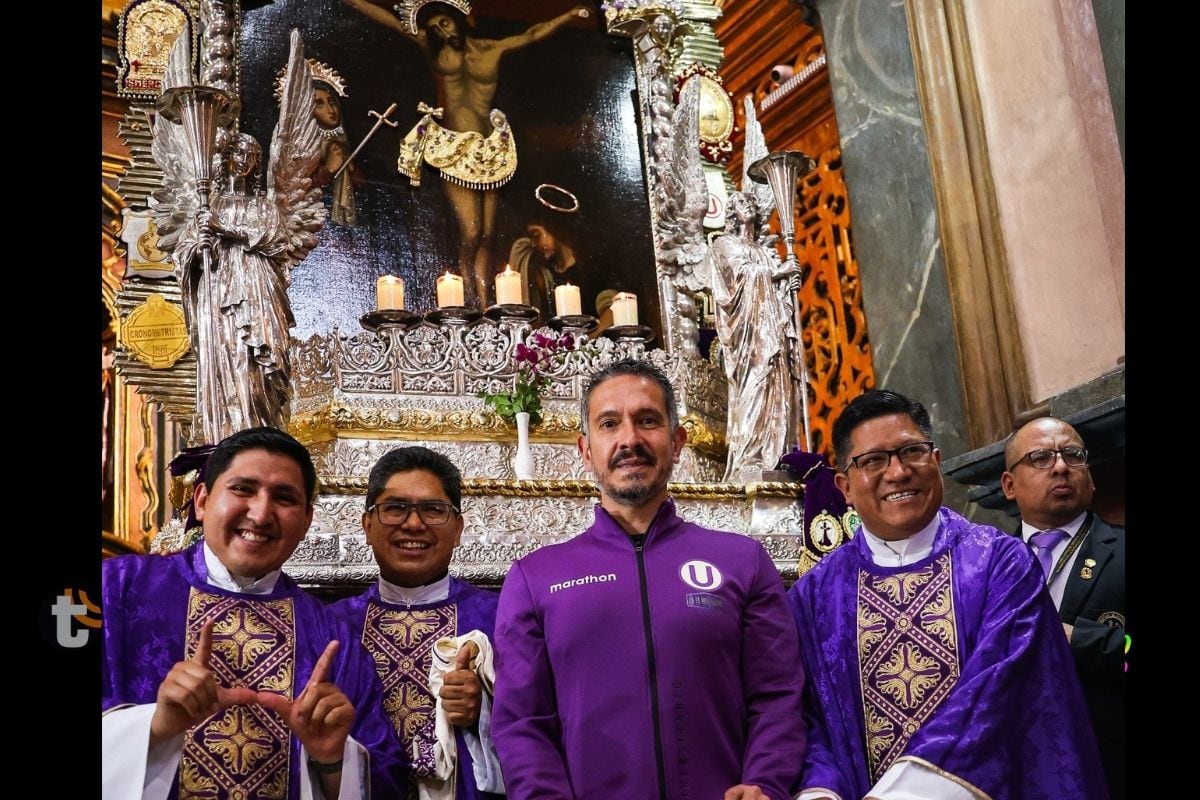 En el 2025 los sacerdotes demostraron su hincha por el cuadro crema (Foto: @universitario)