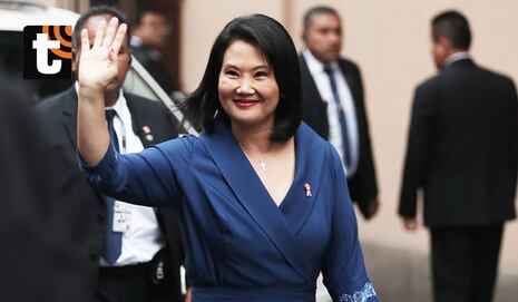 Keiko Fujimori llega con elegante vestido azul al Palacio Torre Tagle: ¿en qué está inspirado el traje de...
