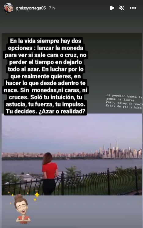 Greissy Ortega envia motivador mensaje en sus redes sociales