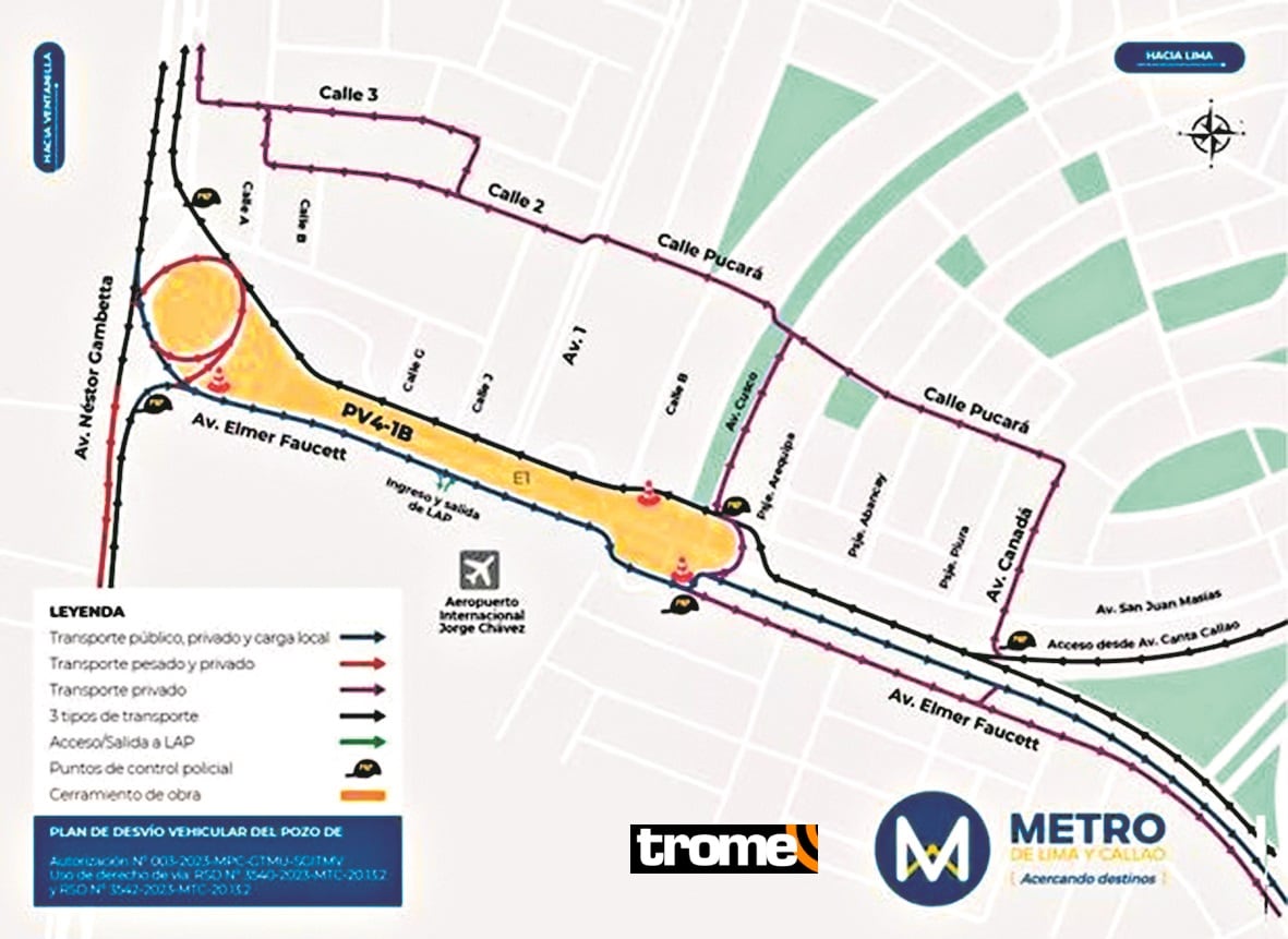Caos por cierre de la avenida Faucett.