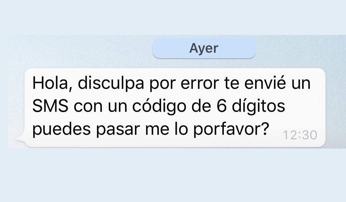 Este es el mensaje de WhatsApp que está circulando en la aplicación. (Foto: WhatsApp)