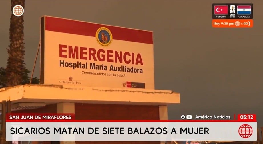 La víctima fue trasladada al Hospital María Auxiliadora.