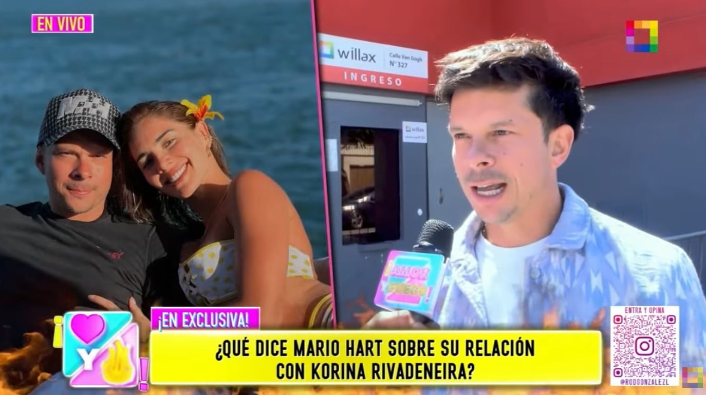 Mario Hart habla de su relación con Korina Rivadeneira.