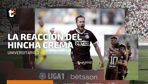 Universitario 2 - 0 Carlos Stein: la reacción de los hinchas cremas tras la emotiva victoria en el Monumental