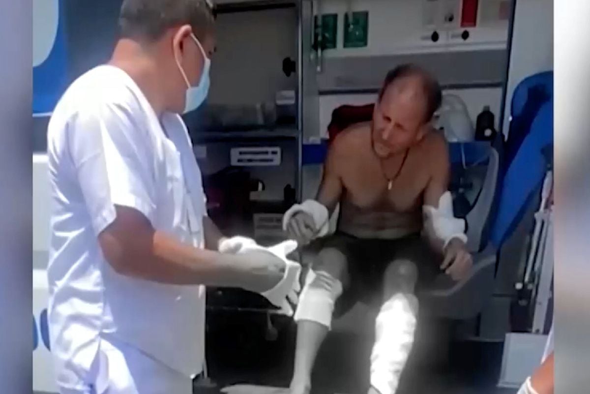 Médicos lo atendieron a tiempo por la gravedad de sus heridas. Foto: América Noticias