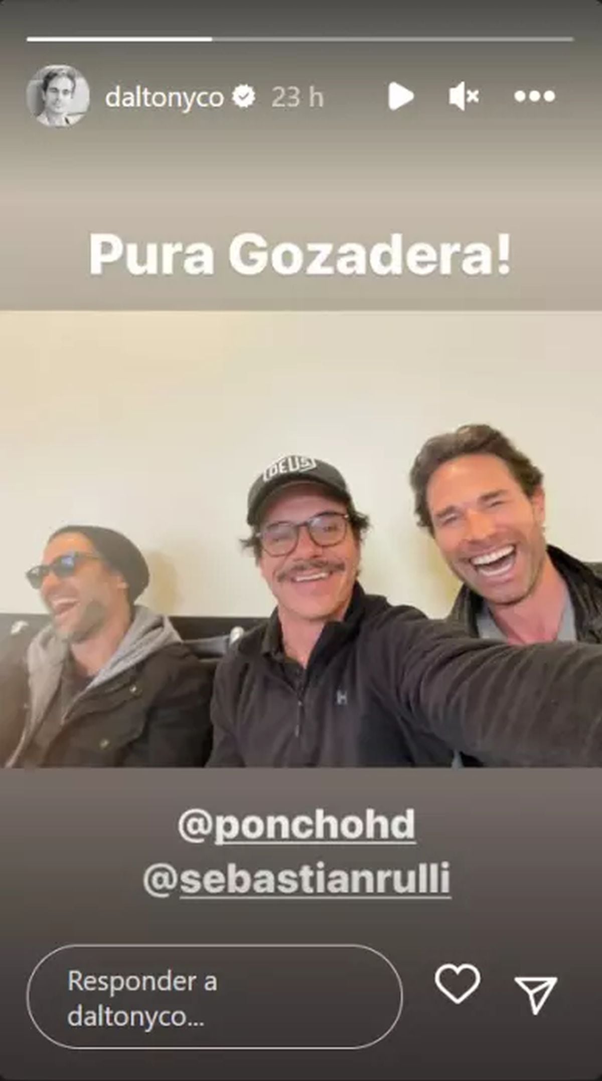 La "storie" de Tony Dalton (Foto: Tony Dalton / Instagram)