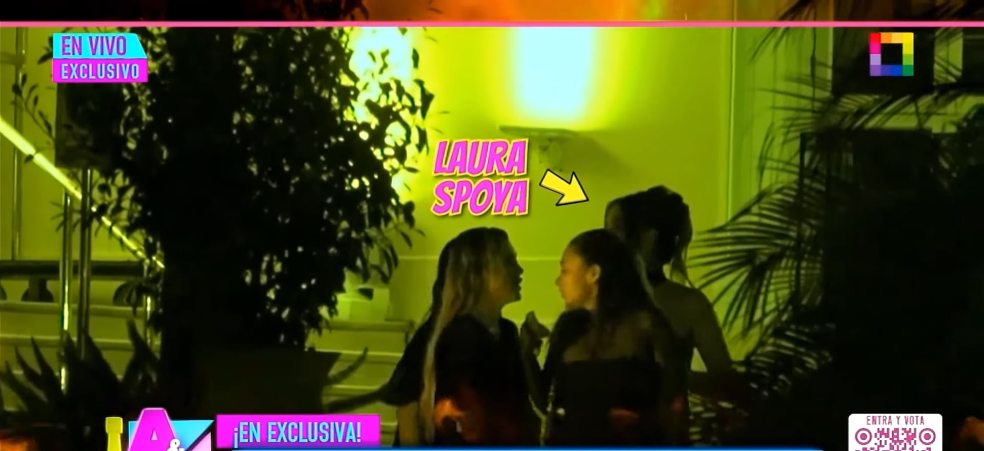 Modelo sale con sus amigas de noche. (Fuente: Willax)