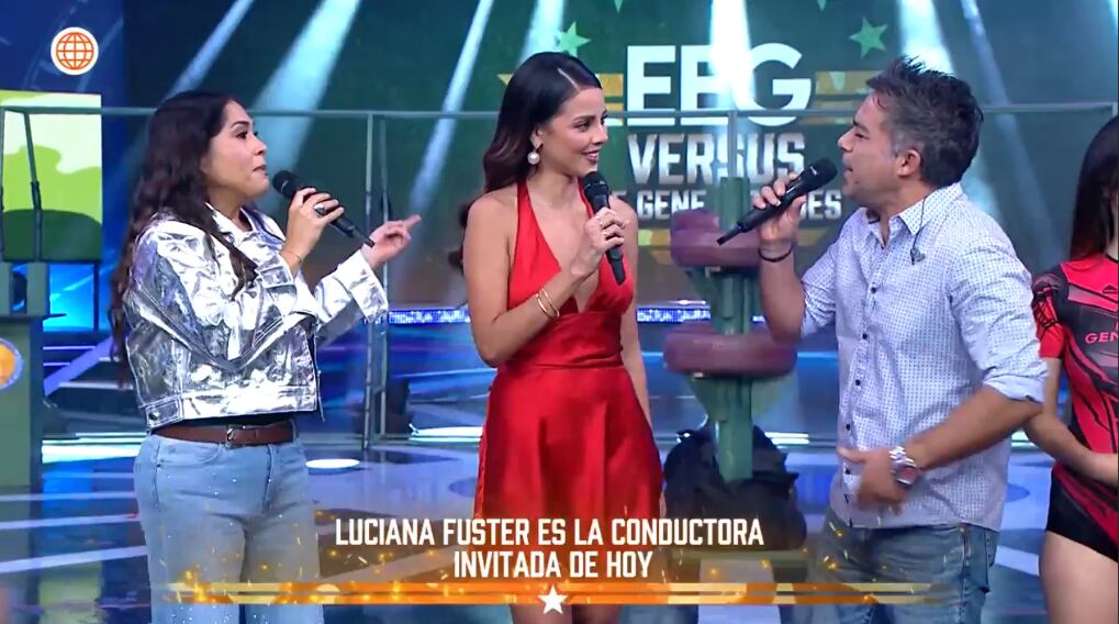 Luciana Fuster llega a 'Esto Es Guerra' y es consultada por su novio Juan Morelli.