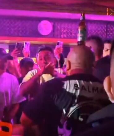 Lucho Barrunto con Cueva en show de Pamela Franco