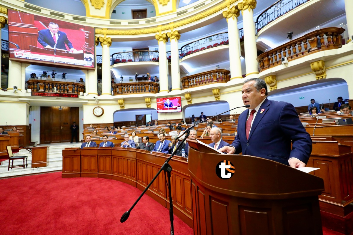 El Pleno del Congreso otorgó el voto de confianza al gabinete ministerial liderado por Gustavo Adrianzén. Foto: Ernesto Arias.