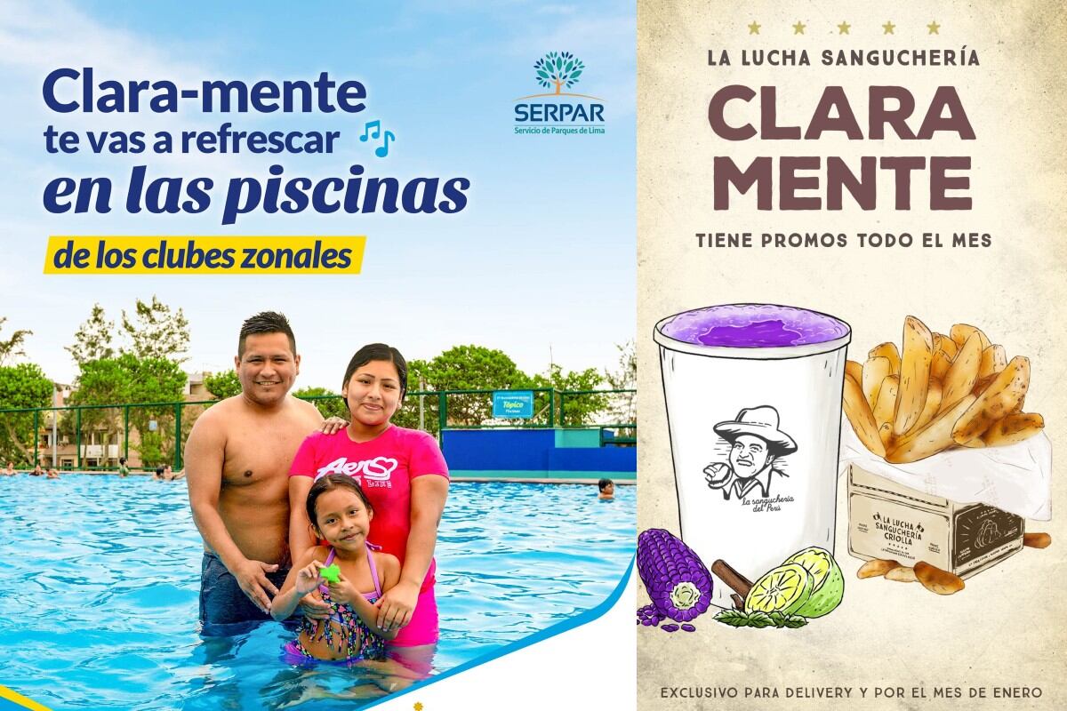 CLARAmente... muchos se sumaron al juego de palabras de la nueva canción. Negocios y hasta organismos públicos para promocionar otros contenidos. (Trome)