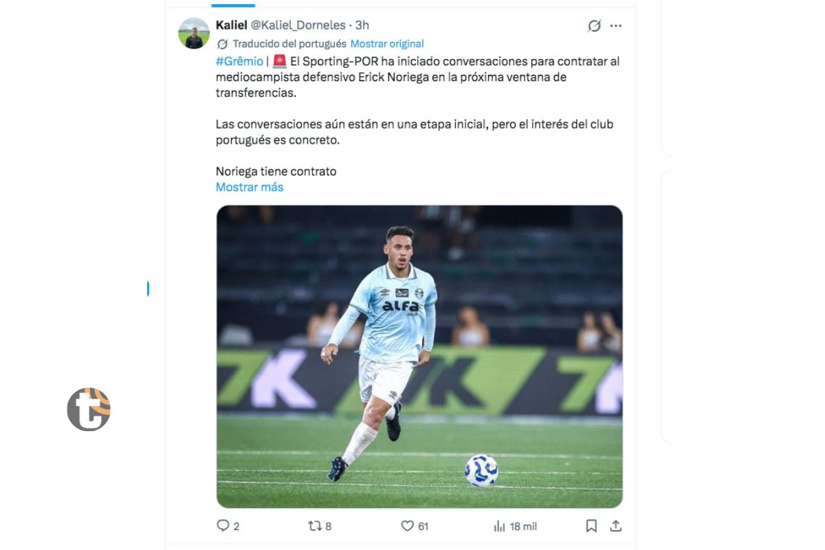 Periodista da luces de un nuevo interés por peruano (@Kaliel_Dorneles)