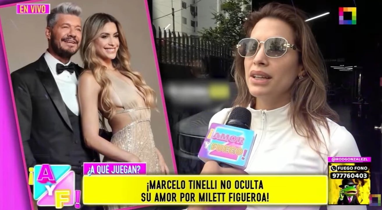 Milett habla sobre Marcelo Tinelli.