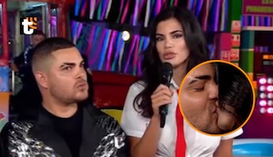 Samantha Batallanos y Álvaro Rod se dan apasionado beso EN VIVO: “Estamos felices”