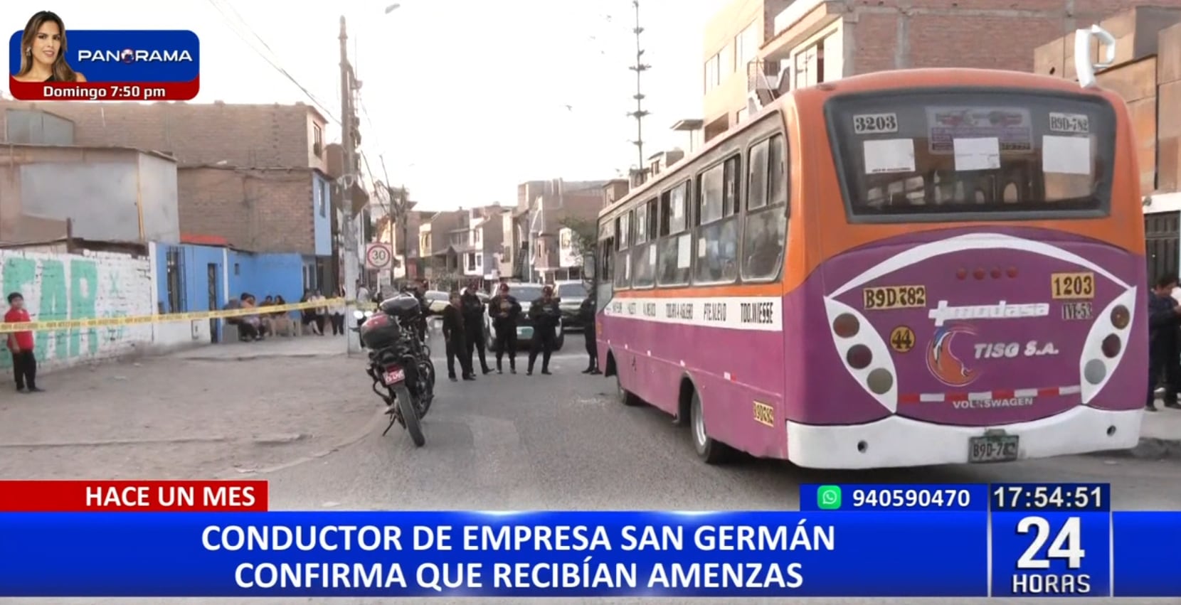 Chofer de la empresa San Germán es atacado por sicarios en San Martín de Porres.