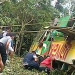 San Martín: Cuatro fallecidos y 15 heridos deja despiste de bus en Moyobamba