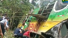San Martín: Cuator fallecidos y 15 heridos deja despiste de bus en Moyobamba