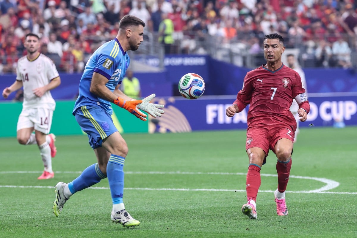 Cristiano Ronaldo se despidió del Mundial 2026. (Photo by Thomas COEX / AFP)