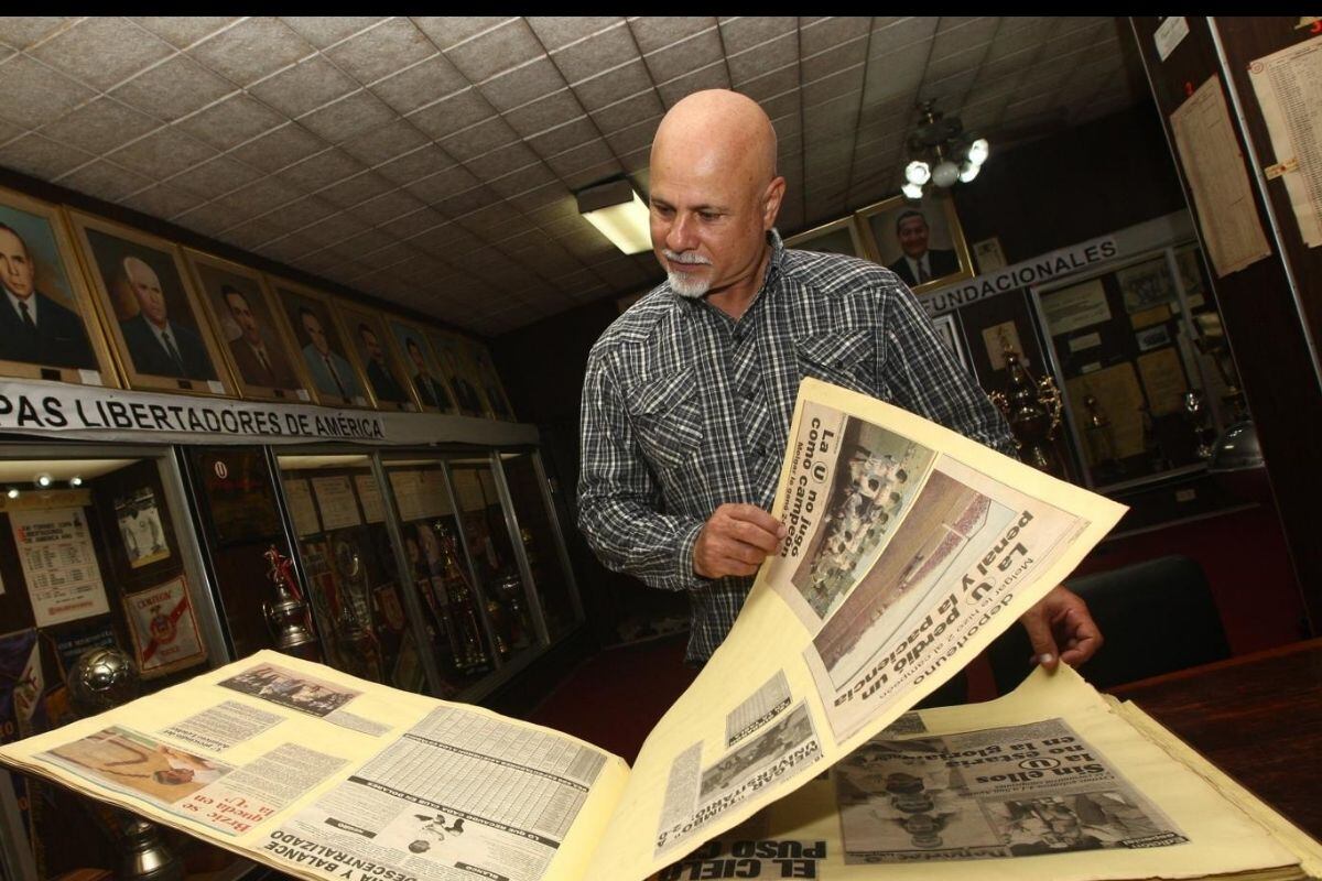 Jorge Nunes repasa parte de la historia de Universitario en el 'Lolo' Fernández (Foto: GEC)