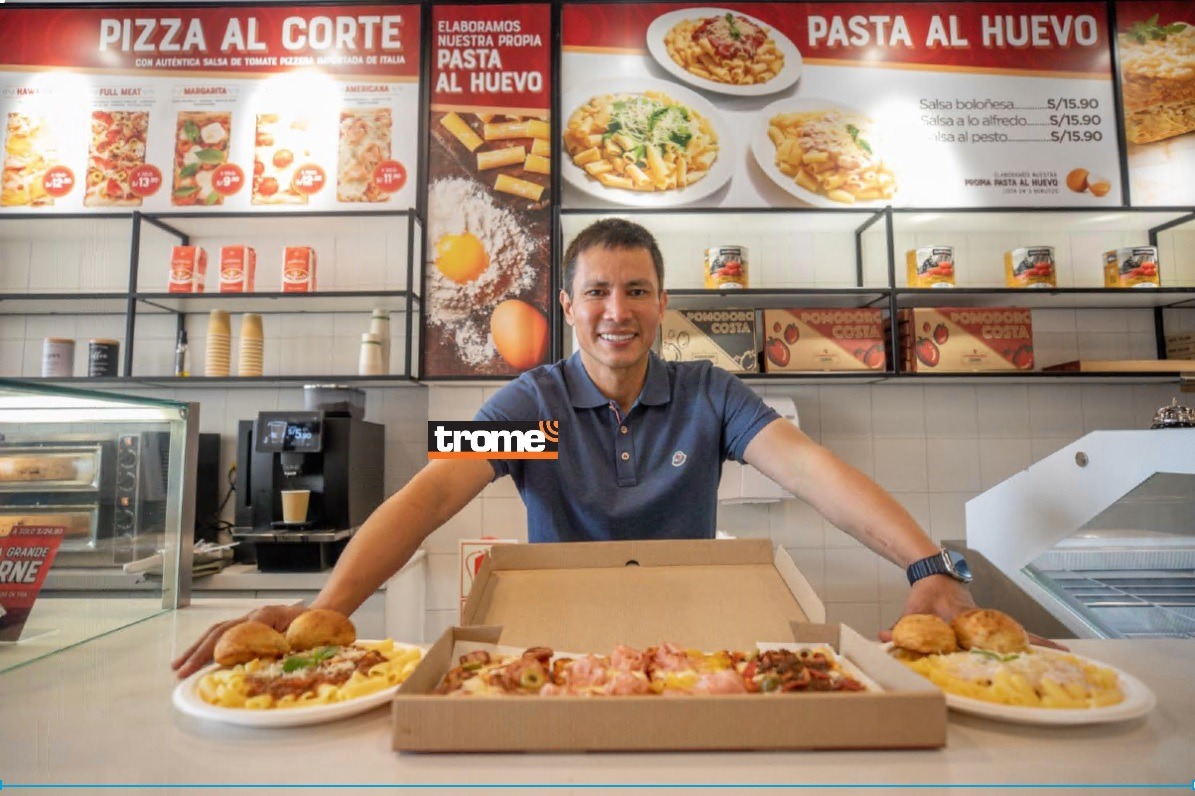 Renzo Costa, con su nueva marca Pomodoro Costa, abre su primer restaurante de formato grande dedicado a pastas y pizzas. Está junto a su tienda de finos artículos de cuero. (Entrevista: Isabel Medina / Foto: Britanie Arroyo / Trome).