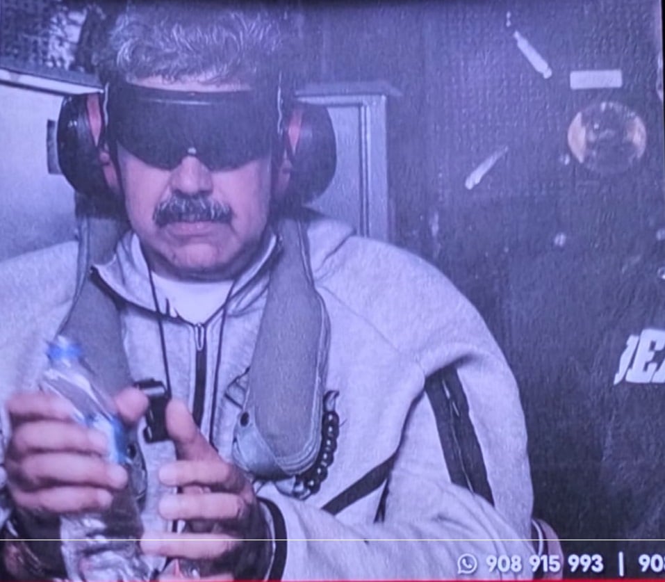 Primera imagen de Nicolás Maduro capturado