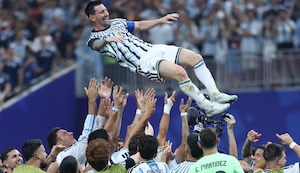 Lionel Messi jugó su peor partido del campeonato; pero a los 68’ le bastó frotar el balón para ser influyente