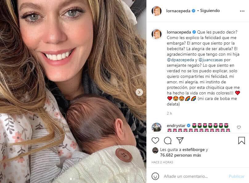 La recordada 'Peliteñida' compartió su felicidad con todos sus seguidores en las redes sociales (Foto: Instagram/ Lorna Cepeda)