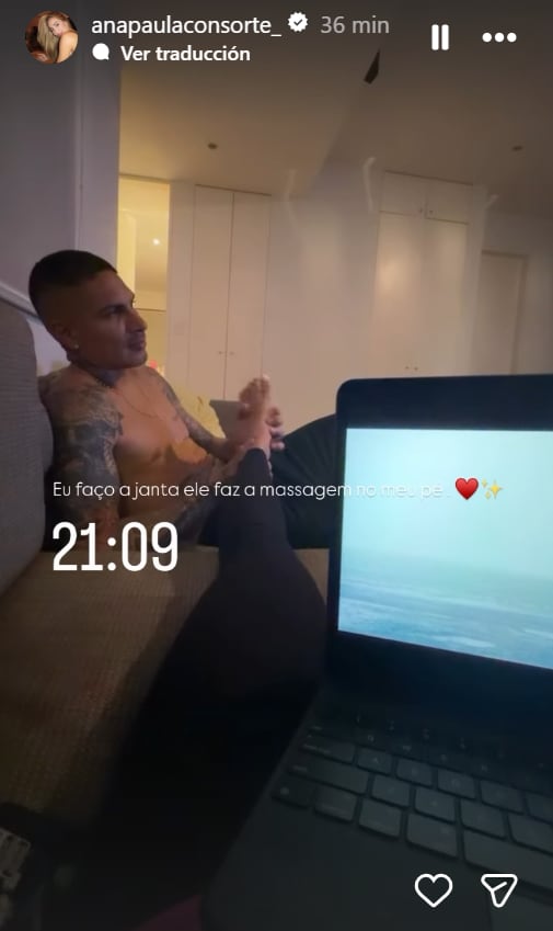 Ana Paula Consorte comparte video junto a Paolo Guerrero.