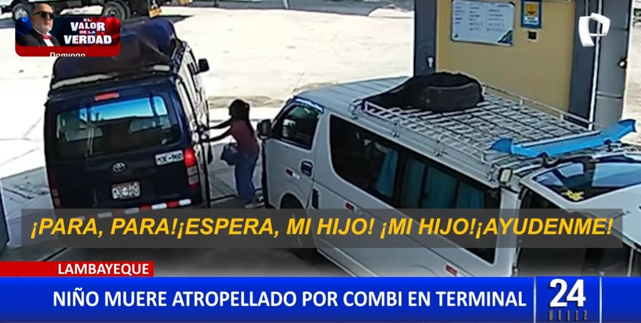 Madre imploró ayuda al percatarse que su hijo había sido atropellado.