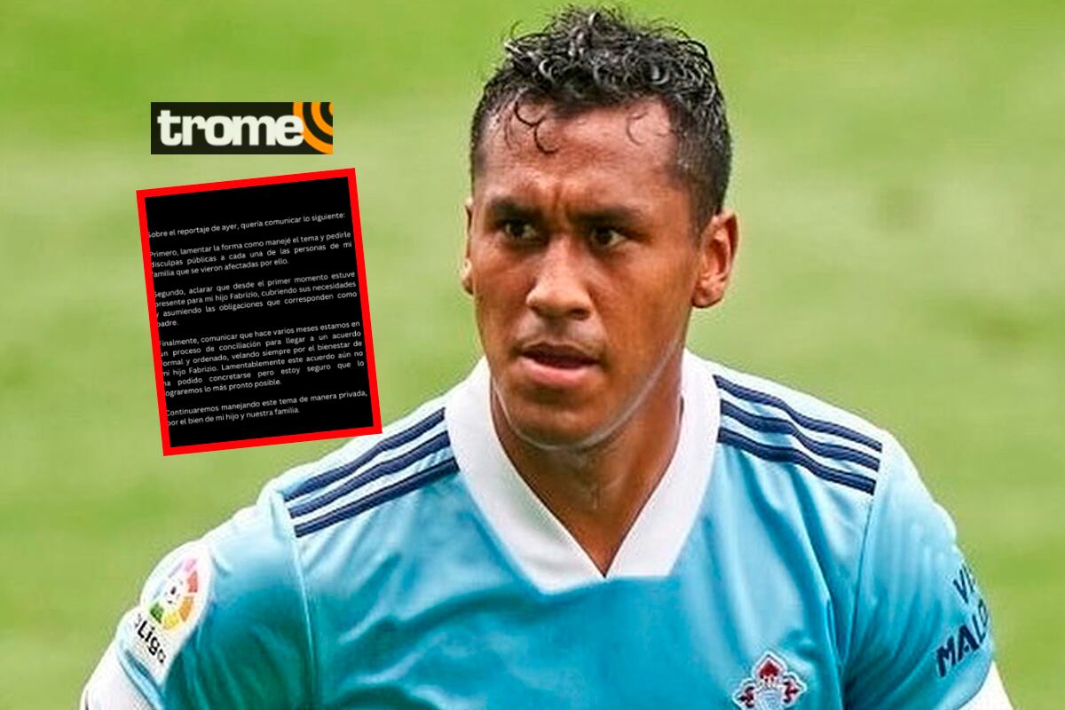 Renato Tapia emitió un comunicado, tras delicada denuncia de no reconocer a su hijo.