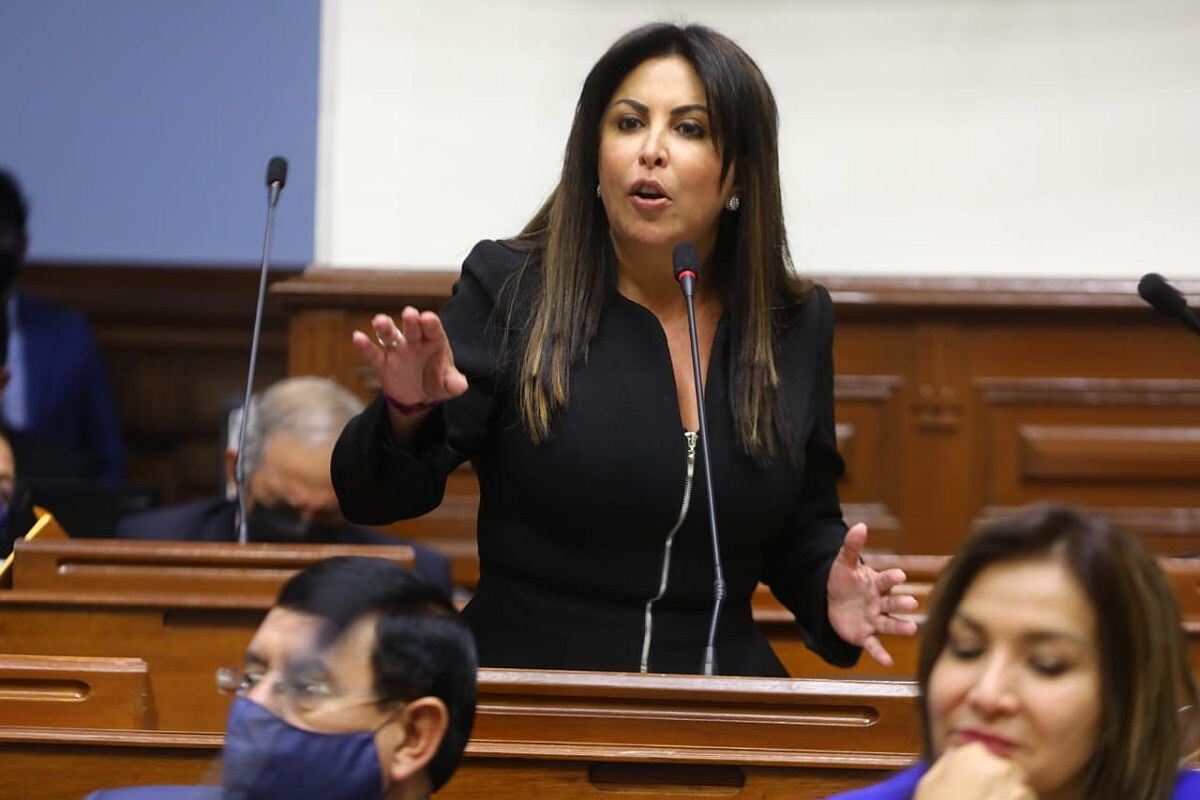 Patricia Chirinos alista la moción de censura contra Jorge Chávez Cresta. (Foto: Congreso)