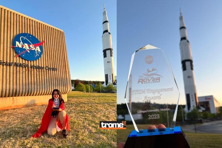 Padres también felicitaron la exitosa experiencia que han vivido sus hijos y todo el equipo Tharsis de la UNI. (Isabel Medina / Compos. FB Roger Pelñaranda / Trome).