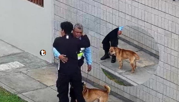 TROME | Sereno devuelve perrito perdido y recibe emotivo abrazo de su dueño. Video: Municipalidad de Miraflores