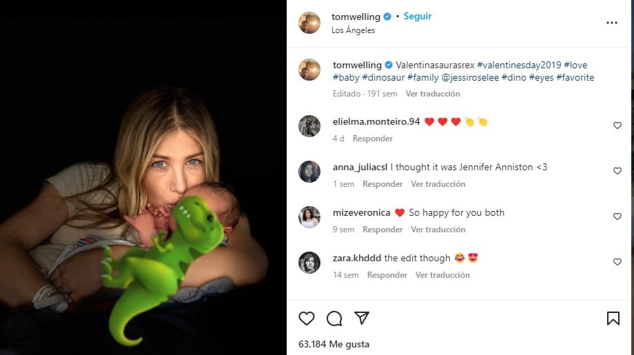 Así dio la bienvenida a su primer hijo en 2019 (Foto: Tom Welling / Instagram)