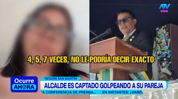 Cristina Quique Guerrero, pareja del alcalde José Lazo Arce, y que está embarazada, lo denunció.